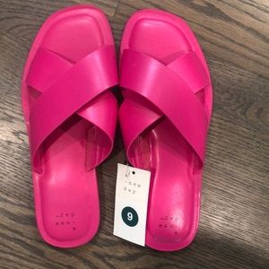 Target A New Day hot pink sandals size 9
